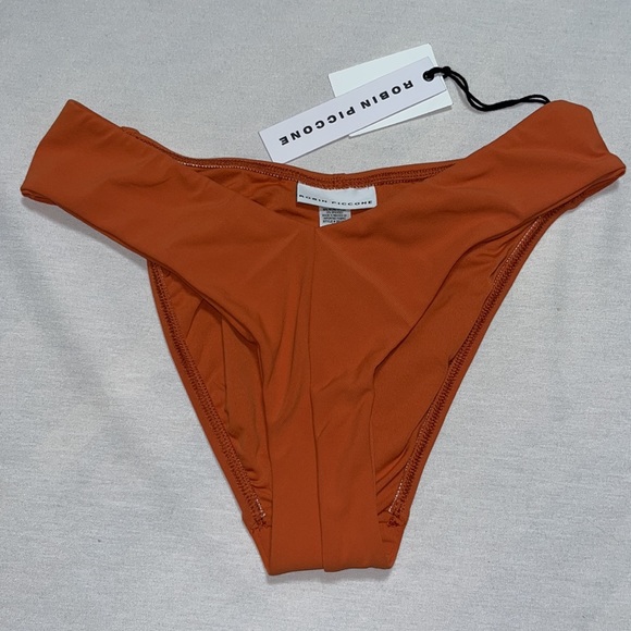 ROBIN PICCONE AVA BURNT ORANGE HIGH LEG BOTTOM Sz XS - Picture 3 of 9